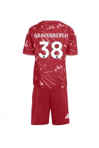 Liverpool Ryan Gravenberch #38 Jalkapallovaatteet Lasten Kotipeliasu 2026-27 Lyhythihainen (+ Lyhyet housut)